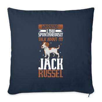 Jack Russel Terrier Lover - Sofa pillowcase 17,3'' x 17,3'' (45 x 45 cm) - navy - Front