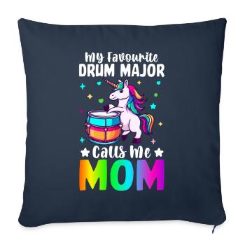 Drummer Drummer Mom - Sofa pillowcase 17,3'' x 17,3'' (45 x 45 cm) - navy - Front