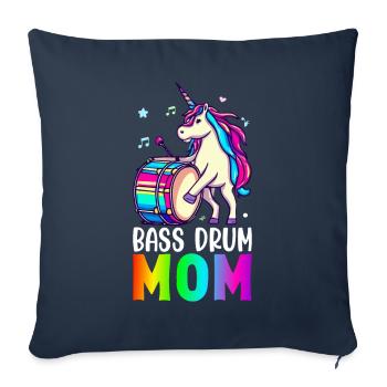Drummer Drummer Mom - Sofa pillowcase 17,3'' x 17,3'' (45 x 45 cm) - navy - Front