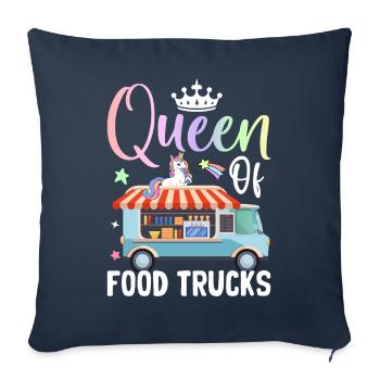 Female - Sofa pillowcase 17,3'' x 17,3'' (45 x 45 cm) - navy - Front