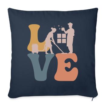 Caretaker Caretaker Cleaner - Sofa pillowcase 17,3'' x 17,3'' (45 x 45 cm) - navy - Front