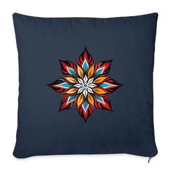 Frost Symbol Schnee Stern Winter - Sofakissenbezug 45 x 45 cm - Navy - Vorne