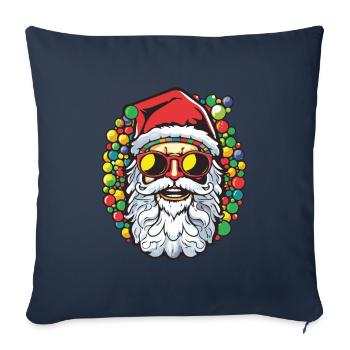 Santa Claus Colorful Santa Christmas - Sofa pillowcase 17,3'' x 17,3'' (45 x 45 cm) - navy - Front