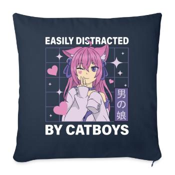 Crossdressing - Sofa pillowcase 17,3'' x 17,3'' (45 x 45 cm) - navy - Front