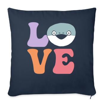 Funny Sacabambaspi Fish Meme - Sofa pillowcase 17,3'' x 17,3'' (45 x 45 cm) - navy - Front