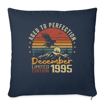 Les Légendes Sont Nées En Décembre 1995 - 1995 - Housse de coussin décorative 45 x 45 cm - bleu marine - Devant