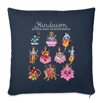 Hindu Götter - Sofakissenbezug 45 x 45 cm - Navy - Vorne