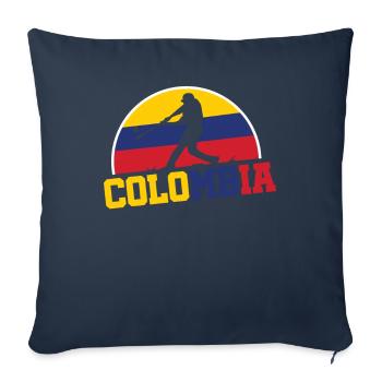 Championnat de Colombie de baseball - Housse de coussin décorative 45 x 45 cm - bleu marine - Devant