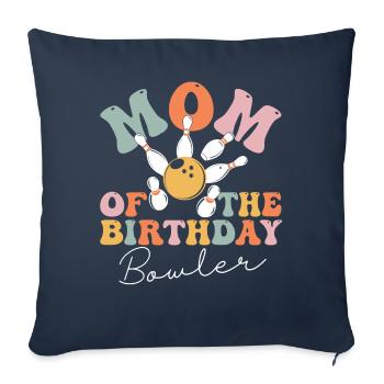 Groovy Bowling Mom - Sofakissenbezug 45 x 45 cm - Navy - Vorne