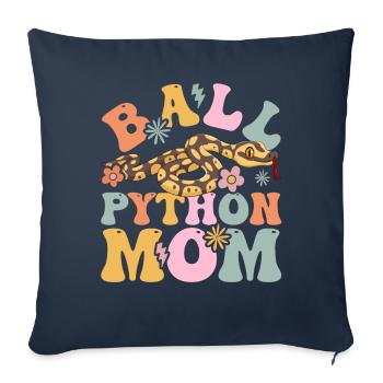 Groovy Snake Mom - Sofa pillowcase 17,3'' x 17,3'' (45 x 45 cm) - navy - Front