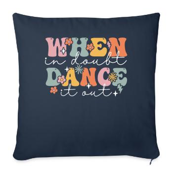 Groovy Ballerina Ballet Dancer - Sofa pillowcase 17,3'' x 17,3'' (45 x 45 cm) - navy - Front