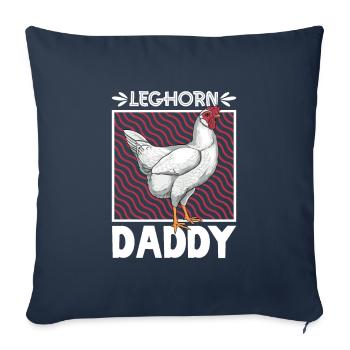 Leghorn Papa - Sofa pillowcase 17,3'' x 17,3'' (45 x 45 cm) - navy - Front