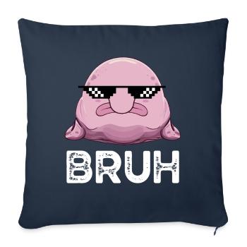 Lunettes de soleil Blobfish Pixel - Housse de coussin décorative 45 x 45 cm - bleu marine - Devant
