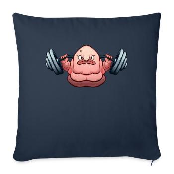 Blobfish Powerlifting Haltérophilie Haltérophile Haltérophile - Housse de coussin décorative 45 x 45 cm - bleu marine - Devant