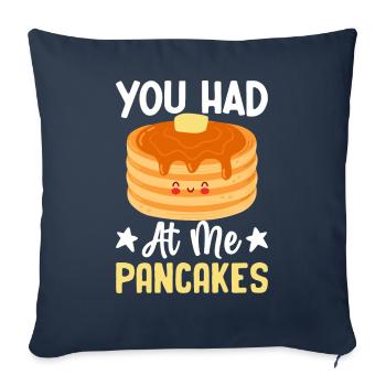 Funny Pancake Maker - Sofa pillowcase 17,3'' x 17,3'' (45 x 45 cm) - navy - Front