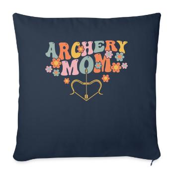 Groovy Archer - Housse de coussin décorative 45 x 45 cm - bleu marine - Devant
