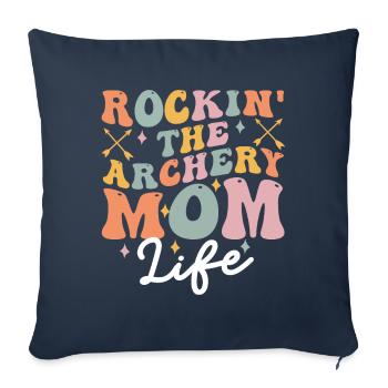 Groovy Archer - Housse de coussin décorative 45 x 45 cm - bleu marine - Devant