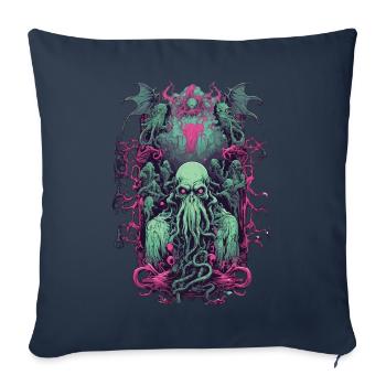 Gothic Ghoul Demon Halloween Monster Design - Sofa pillowcase 17,3'' x 17,3'' (45 x 45 cm) - navy - Front