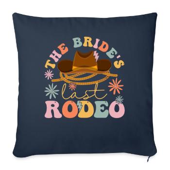 Groovy Bridal Shower Horse Lover - Housse de coussin décorative 45 x 45 cm - bleu marine - Devant