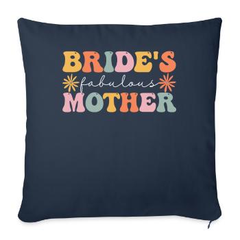 Groovy Bridal Shower Maman - Housse de coussin décorative 45 x 45 cm - bleu marine - Devant