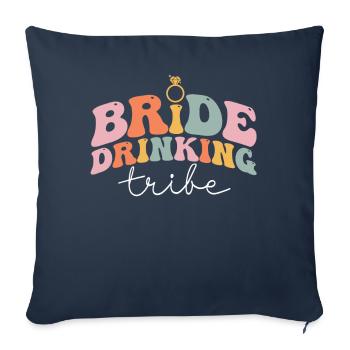 Groovy Bridal Shower Hen Party - Sofa pillowcase 17,3'' x 17,3'' (45 x 45 cm) - navy - Front