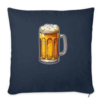 Bier Bierliebhaber Cool - Sofakissenbezug 45 x 45 cm - Navy - Vorne