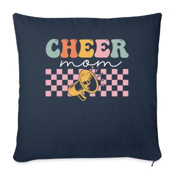 Groovy Cheerleading Cheerleader Cheer Squad - Housse de coussin décorative 45 x 45 cm - bleu marine - Devant