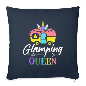 Female Glamper - Sofa pillowcase 17,3'' x 17,3'' (45 x 45 cm) - navy - Front