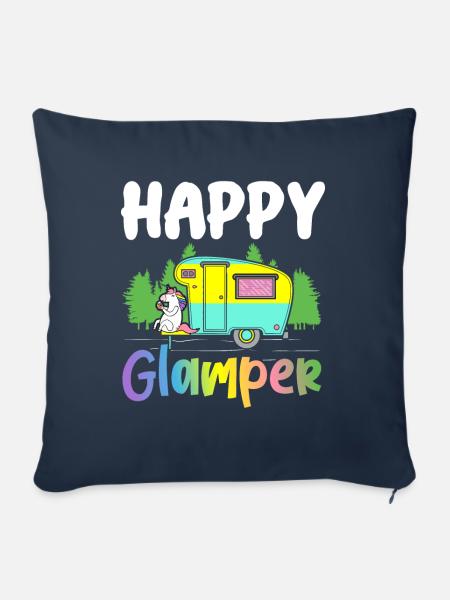 Glamping - Sofakissenbezug 45 x 45 cm - Navy
