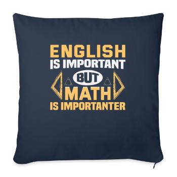 Meilleure idée de cadeau de pension pour les enseignants Étudiant - Housse de coussin décorative 45 x 45 cm - bleu marine - Devant