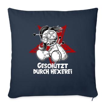 Magische Dunkle Kunst Okkulte Hexen Designs - Sofakissenbezug 45 x 45 cm - Navy - Vorne