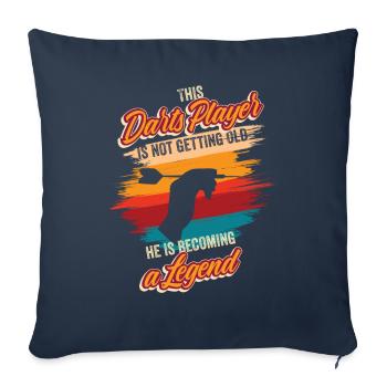 German Dart Player Birthday Dart Team Dart - Sofa pillowcase 17,3'' x 17,3'' (45 x 45 cm) - navy - Front
