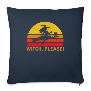 Magical Dark Art Occult Witches Designs - Sofa pillowcase 17,3'' x 17,3'' (45 x 45 cm) - navy - Front