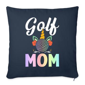 Golfer playing golf - Sofa pillowcase 17,3'' x 17,3'' (45 x 45 cm) - navy - Front