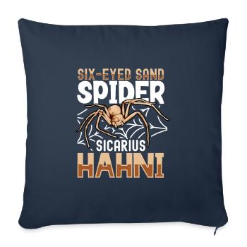Six-eyed sand spider - Sofa pillowcase 17,3'' x 17,3'' (45 x 45 cm) - navy - Front