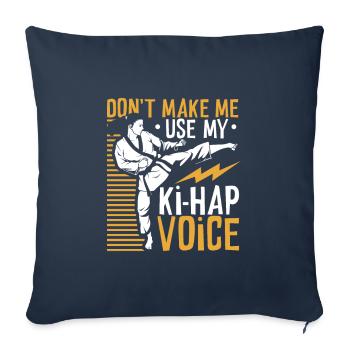 Ki Hap Voice - Tang so Do - Sofa pillowcase 17,3'' x 17,3'' (45 x 45 cm) - navy - Front