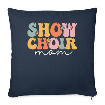 Groovy Chanteur Chanteur Choriste - Housse de coussin décorative 45 x 45 cm - bleu marine - Devant