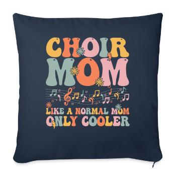 Groovy Chanteur Chanteur Choriste - Housse de coussin décorative 45 x 45 cm - bleu marine - Devant