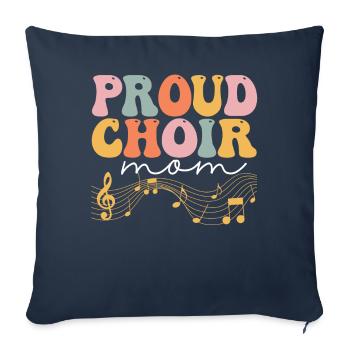 Groovy Chanteur Chanteur Choriste - Housse de coussin décorative 45 x 45 cm - bleu marine - Devant