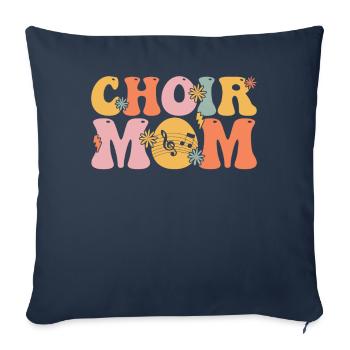Groovy Chanteur Chanteur Choriste - Housse de coussin décorative 45 x 45 cm - bleu marine - Devant