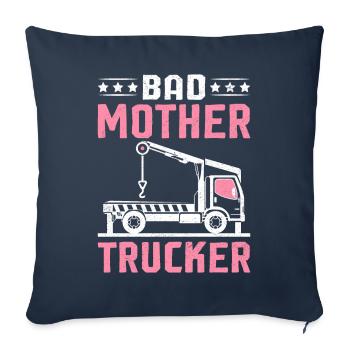 Drôle De Dépanneuse Conducteur Maman Dépanneuse - Housse de coussin décorative 45 x 45 cm - bleu marine - Devant