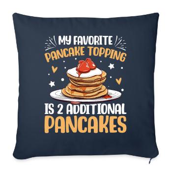 Funny Pancake Maker - Sofa pillowcase 17,3'' x 17,3'' (45 x 45 cm) - navy - Front