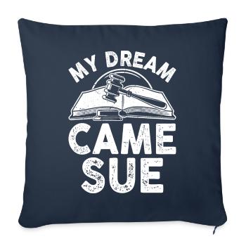 Funny Law Student Law School Future Juris - Sofa pillowcase 17,3'' x 17,3'' (45 x 45 cm) - navy - Front