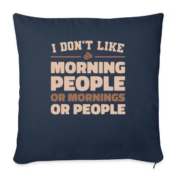 Black Humor Funny - Sofa pillowcase 17,3'' x 17,3'' (45 x 45 cm) - navy - Front
