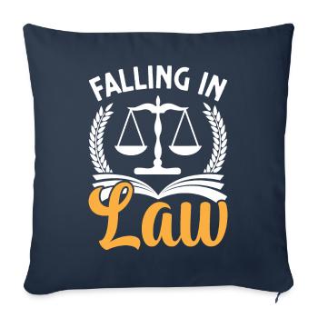 Funny Law Student Law School Future Juris - Sofa pillowcase 17,3'' x 17,3'' (45 x 45 cm) - navy - Front