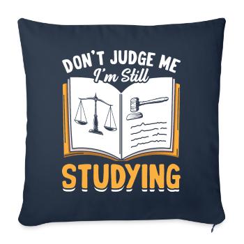 Funny law student law school - Sofa pillowcase 17,3'' x 17,3'' (45 x 45 cm) - navy - Front