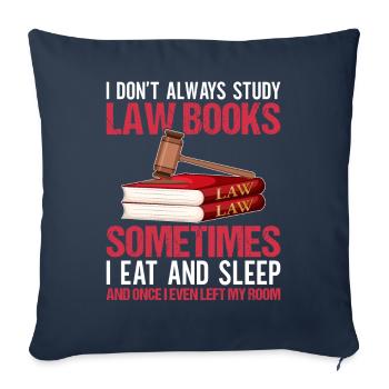 Funny law student law school - Sofa pillowcase 17,3'' x 17,3'' (45 x 45 cm) - navy - Front