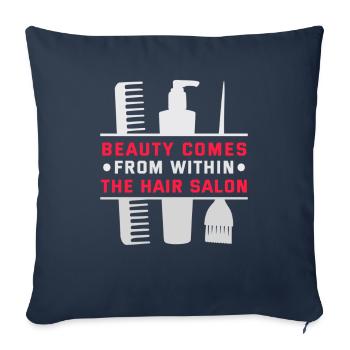 Hairdresser, Barber, Hairdresser, Hair Salon - Sofa pillowcase 17,3'' x 17,3'' (45 x 45 cm) - navy - Front