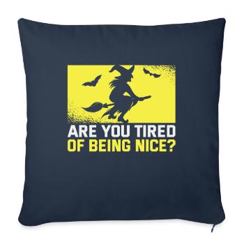 Magical Dark Art Occult Witches Designs - Sofa pillowcase 17,3'' x 17,3'' (45 x 45 cm) - navy - Front
