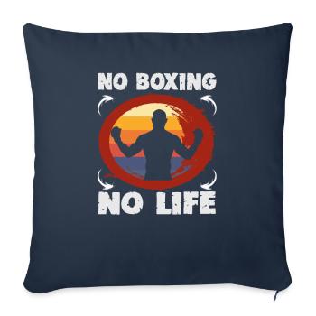 Boxeur Arts martiaux Entraîneur de boxe Boxe - Housse de coussin décorative 45 x 45 cm - bleu marine - Devant